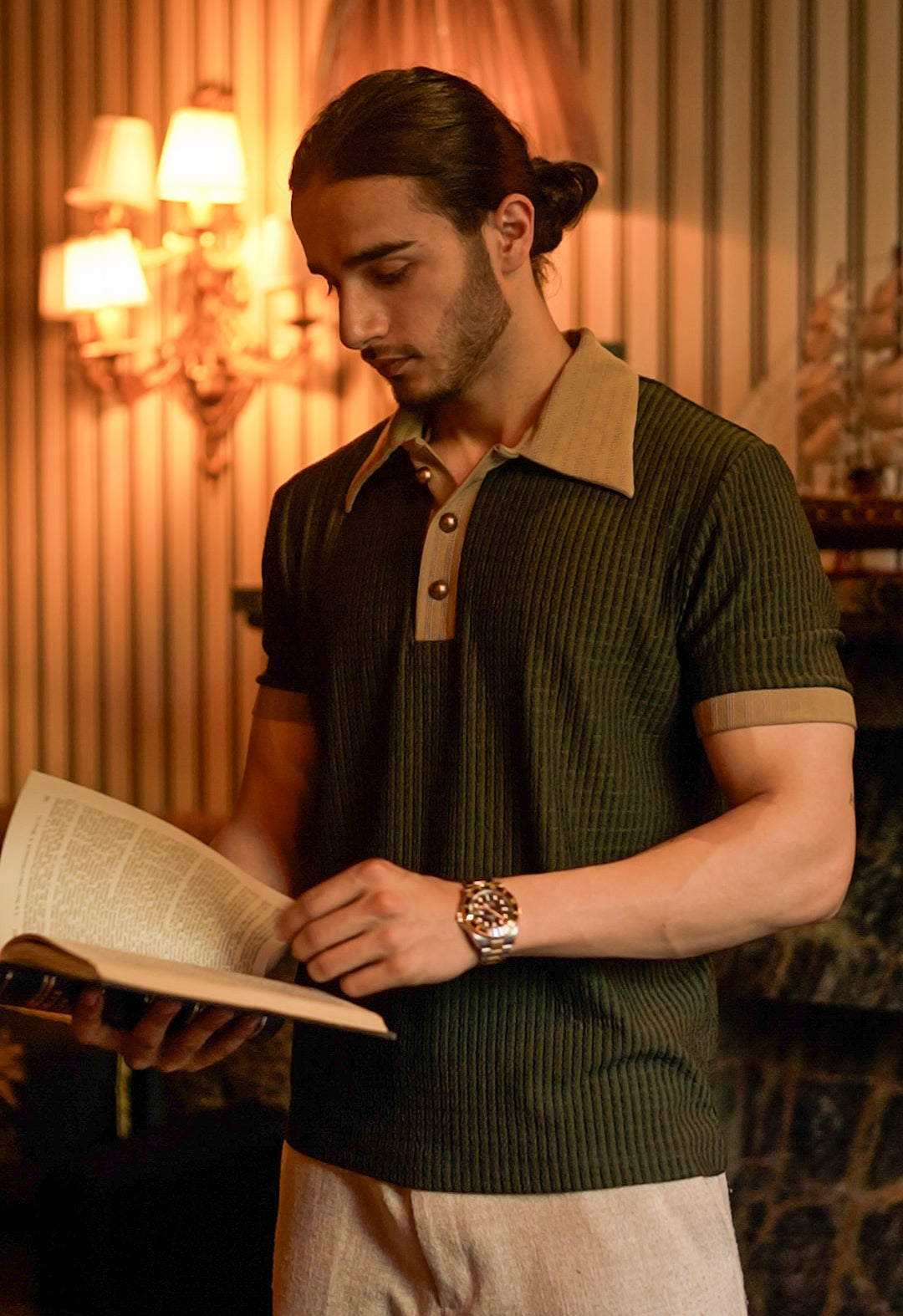 The Brassline Olive Tropical Polo