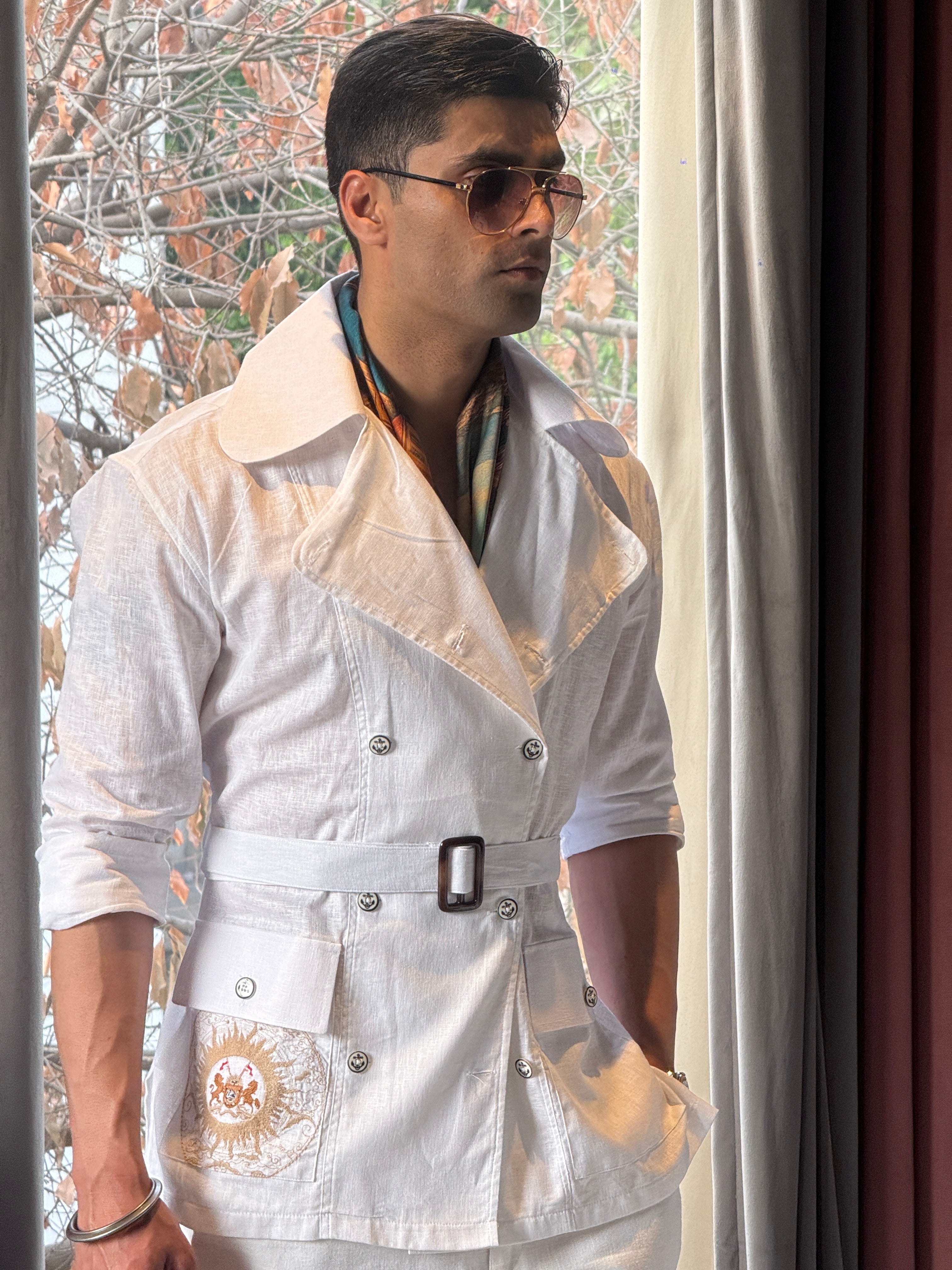 The Summer double breast safari shirt