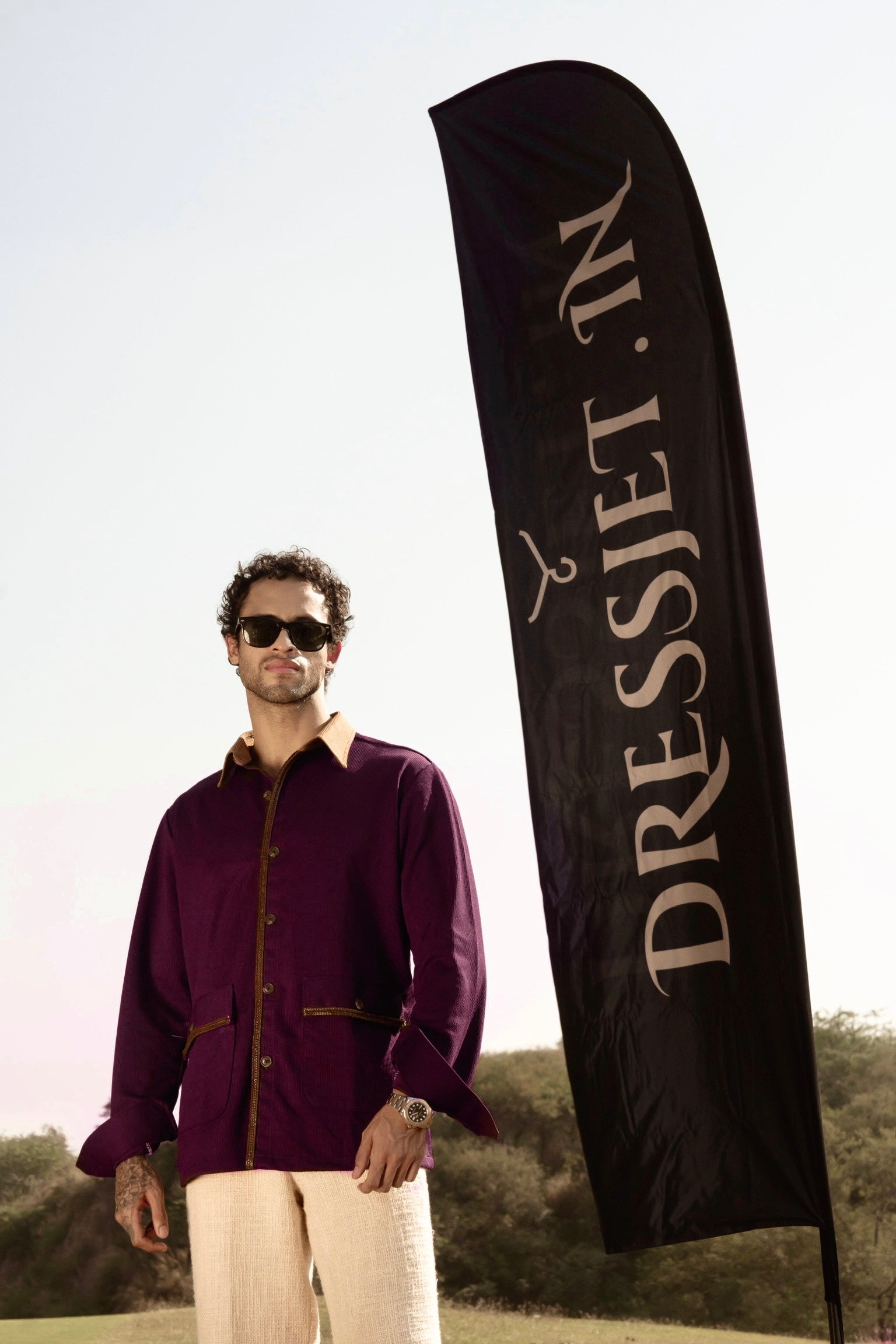 The Bronzeleaf Plum Shirt
