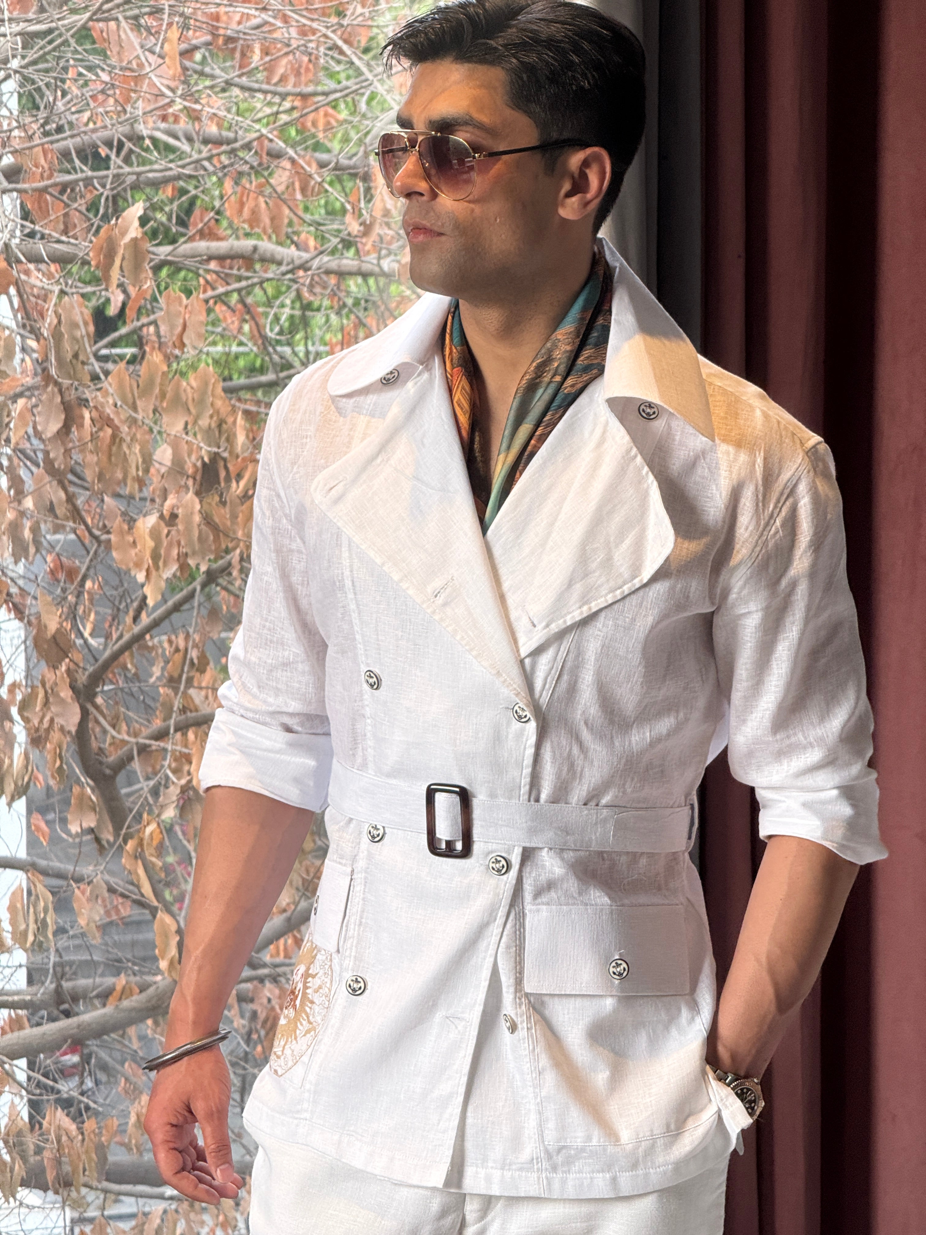 The Summer double breast safari shirt