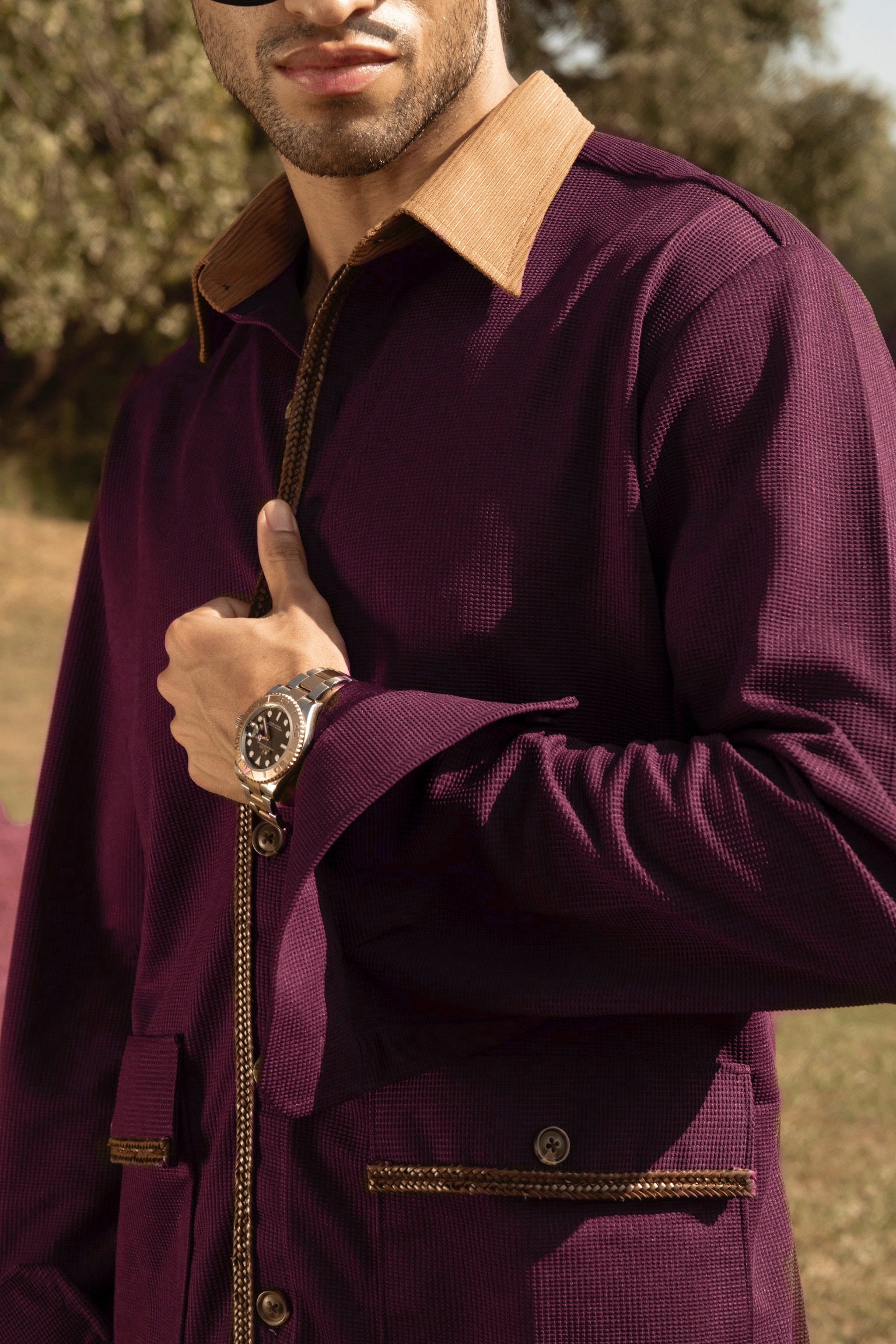 The Bronzeleaf Plum Shirt