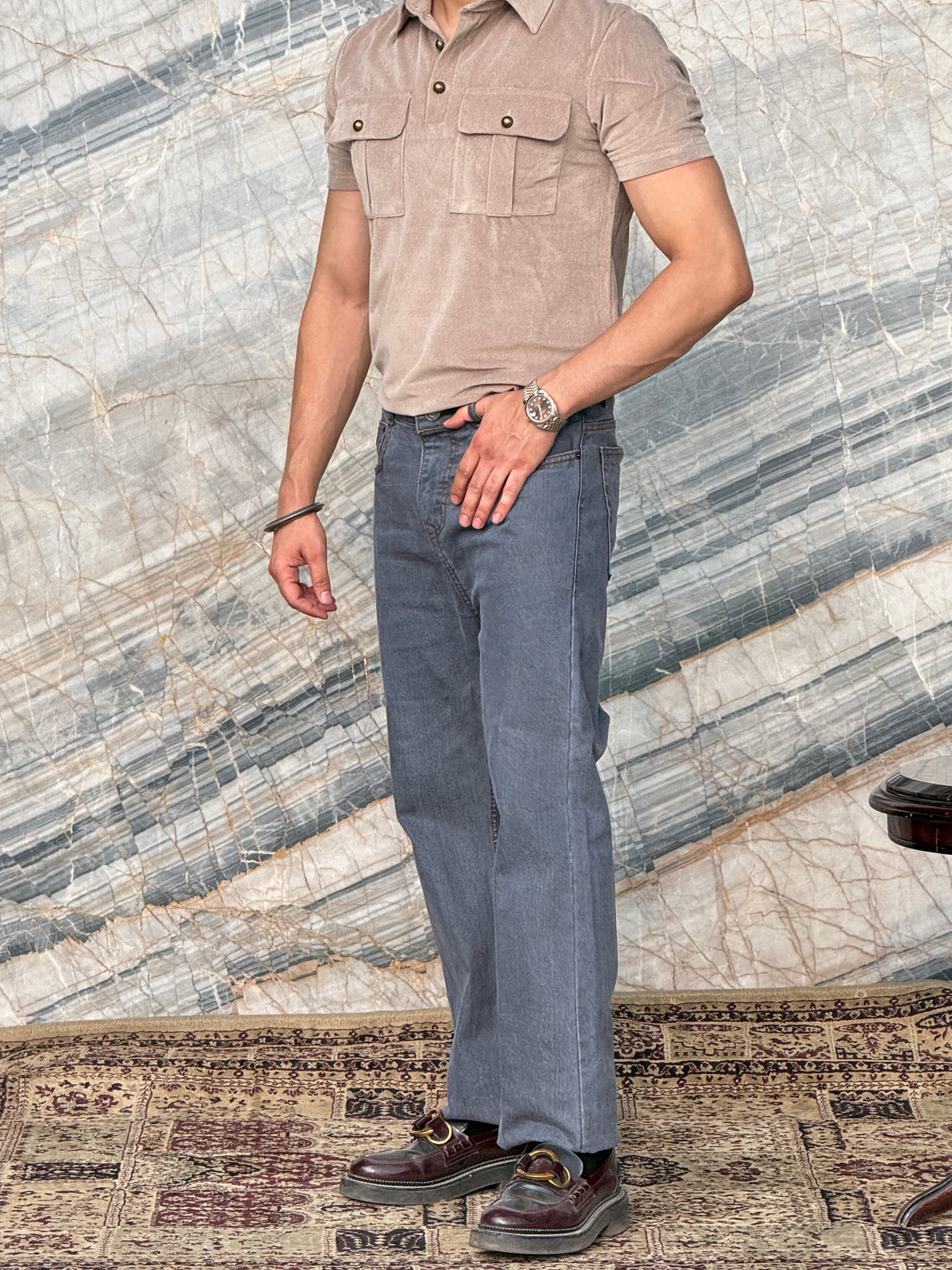 The Ashmere Graphite Denim